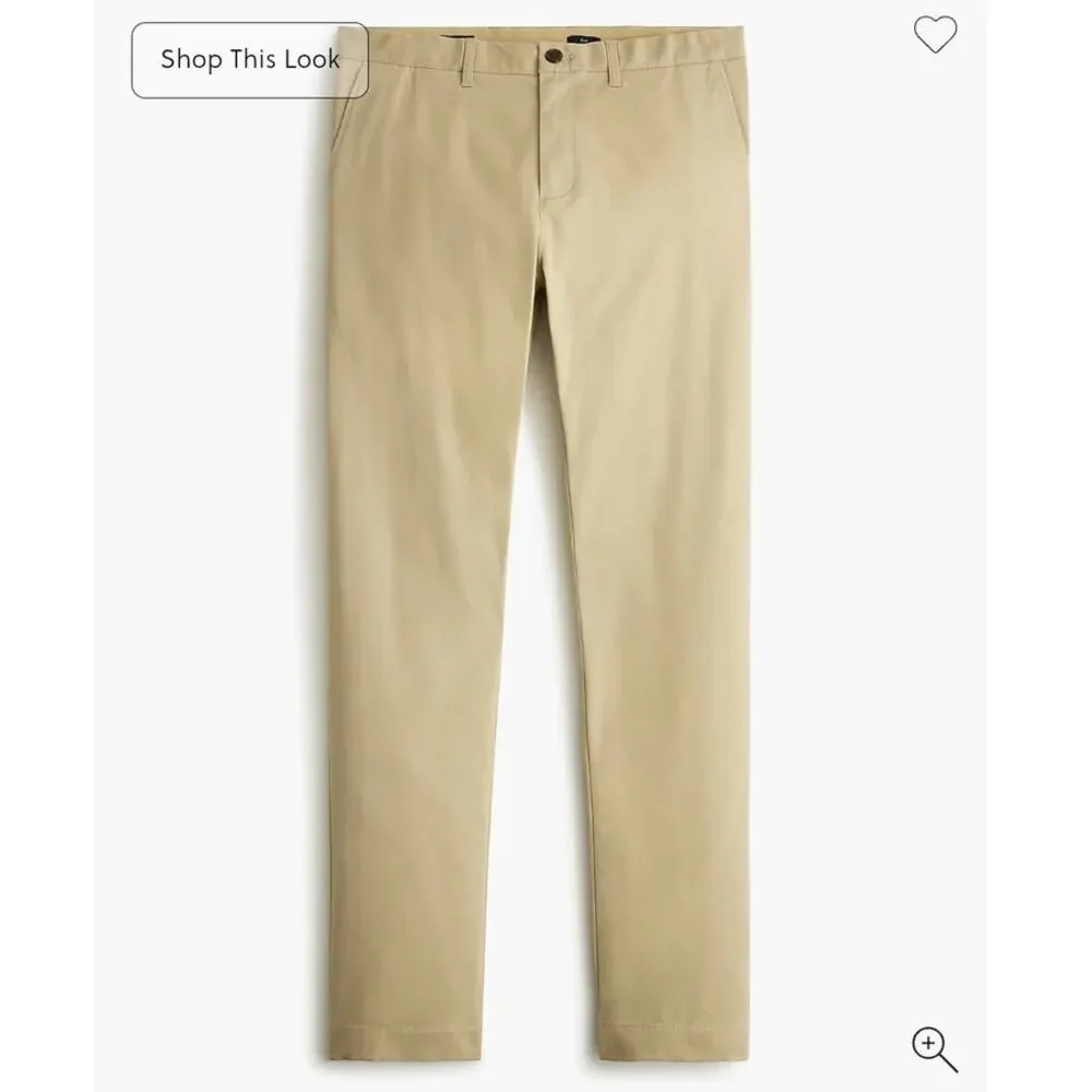 NWOT J. Crew Men's Slim-Fit TruTemp365® Chino Pant Green 36/30